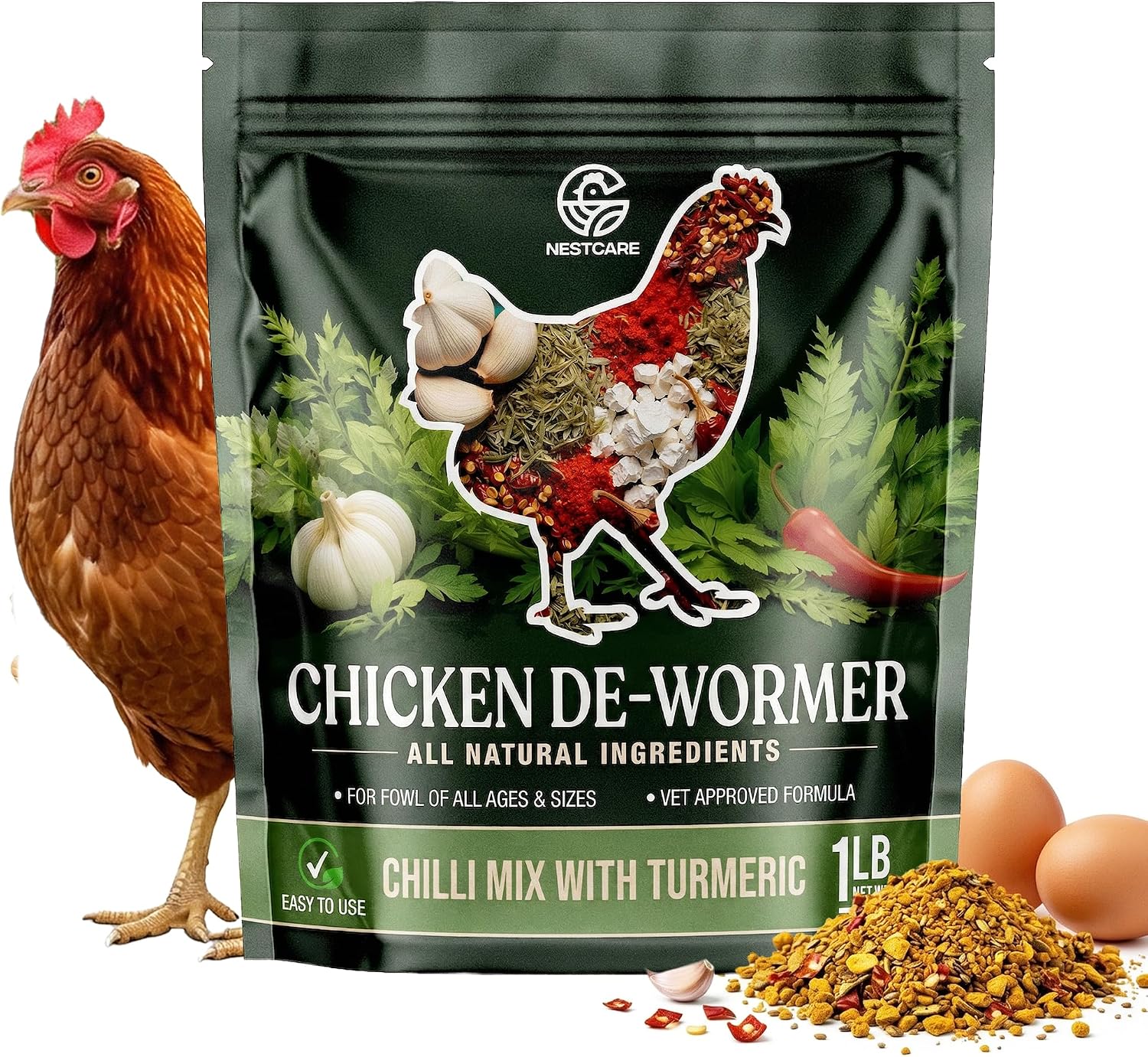 Natural Chicken Dewormer Powder